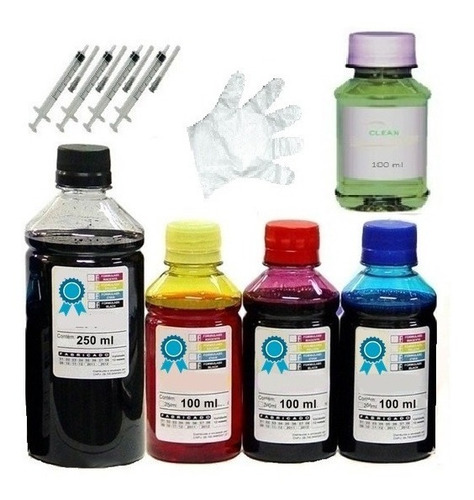 Kit 650ml Tinta Cartuch Compatível Impressora Epson Hp Canon