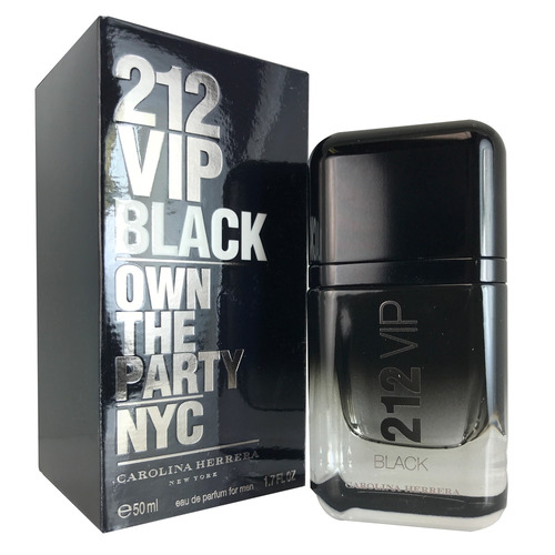 Edp 1.7 Onzas Carolina Herrera 212 Vip Black Para Hombre,