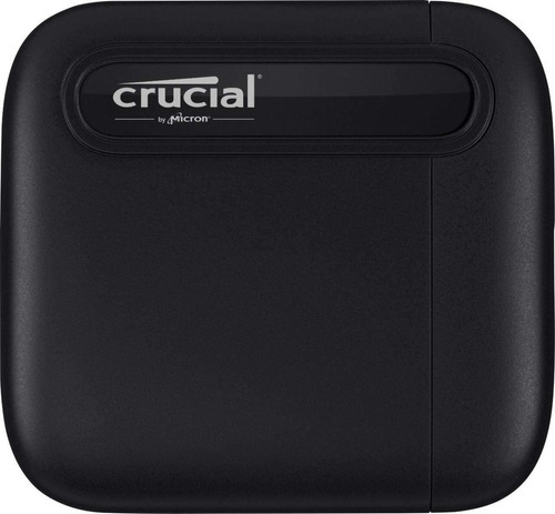 Disco Ssd Externo 500gb Crucial X6 Usb C Con Adaptador Color Negro