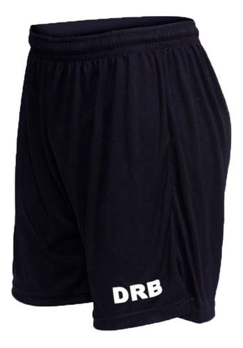 Dribbling Short Running Hombre Liso Negro Ras