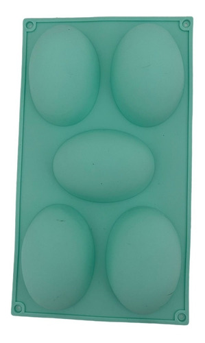 Molde De Silicona Huevos De Pascua Clasicos X5 / Lauacu