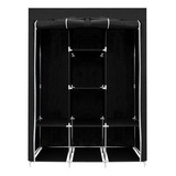 Closet Ropero Armable 1.75mts Negro Hogar Reforzado Stayelit