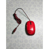 Mouse De Cable Usb Logitech Óptico Color Rojo