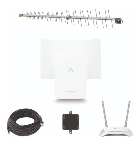 Kit Rural Aquario Modem Externo 3g-4g  Internet Fincas