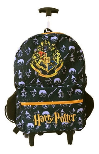 Mochila Infantil Harry Potter Rodinhas Bolsa Escolar Hogwart