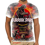 Camiseta Camisa Jurassic Park Desenho Infantil Meninio 07