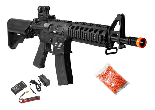 Marcadora Airsoft M4 Ar15 Full Metal Eléctrica Bbs 6mm Xtrem