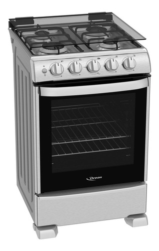 Cocina Drean Cd5505ai A Gas/eléctrica 4 Hornallas Acero Inox