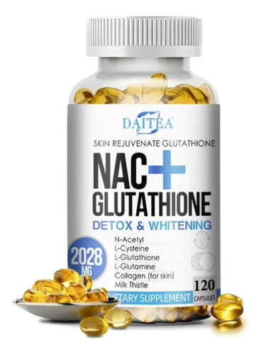 Nac + Glutation 2028mg Con Colágeno Y Q10  120 Cápsulas