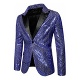 Blazer Brillante Para Hombre Chamarra Casual Hombre Abrigo