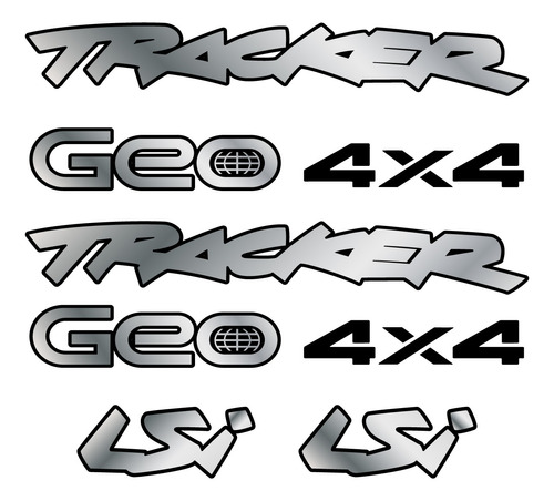 Stickers Calcomanía Kit Pack Tracker Geo 4x4 Lsi Vinil Calca