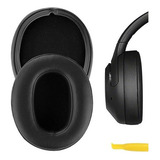 Y Almohadillas Para Audífonos Sony Wh-xb900n, Piel (negra