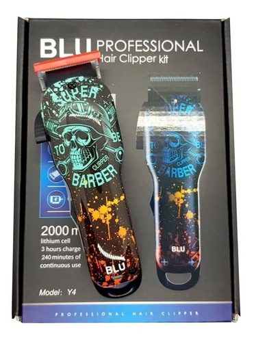 Maquina Cortar Pelo Profesional Blu Barber Cordless Premium!