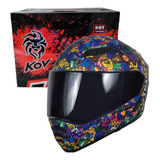 Casco Cerrado Azul Para Hombre  Kov Freestyle Dot