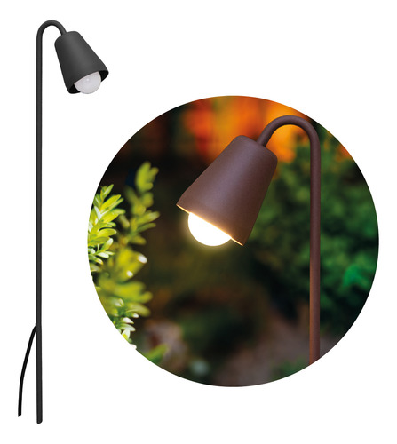 Luminária Espeto Decorativa Para Jardim 55cm + Lâmpada