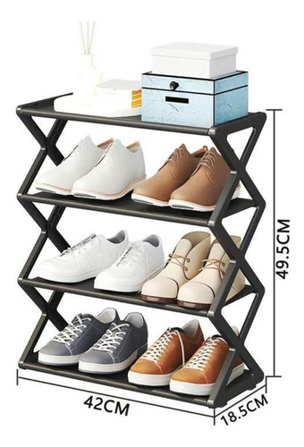 Rack Organizador De Sapatos Livros Sapateira 4 Andares