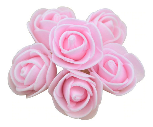 Flores Rosas En Foamy 3 Cm - Foami Paquete X 50 Unidades