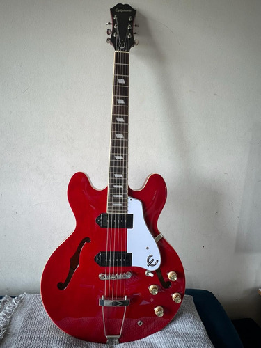 Guitarra Acústica EpiPhone Casino Cherry Captadores Originai