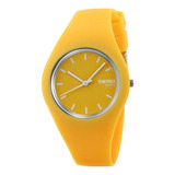 Reloj De Mujer Skmei 9068 Delicado Sumergible Amarillo