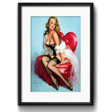 Quadro Pin Up Sofa Retro Vintage Arte Decoracao Paspatur