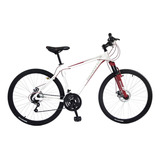 Bicicleta Benotto Mtb Fs-600 R27.5 21v Doble Disco Aluminio Color Blanco/rojo Tamaño Del Cuadro Ml