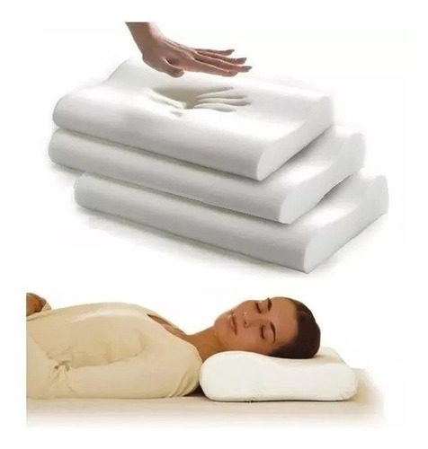 Pack X3 Almohada Terapeutica Memoria Almohadas Con Memoria