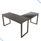 Mesa De Jantar Cozinha 150x150 Em L Pé Pinus Preto Ou Mel