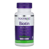 Natrol Biotina 10,000 Mcg Maxima Fuerza 100 Tabletas 