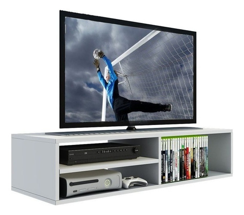 Rack Para Tv, Dvd, Video Game, Nicho Prateleira Mdf Branco