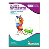 Papel Fotografico Glossy Brillante Carta De 160gr/100 Hojas