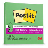 Post-it, 3m, Bloco De Notas Super Adesivas Verde - 90 Folhas