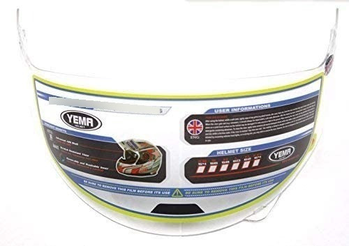 Yema Helmet Visor Protector Facial Para Ym-627, Transparent 