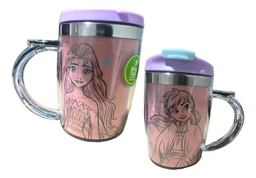 Botella Mug Vaso Keep Para Niños 450ml Frozen