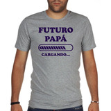 Remera De Hombre Futuro Papa Cargando En Proceso