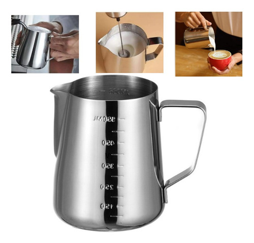 Jarra Inox Barista Cremeira Pitcher Pequena 600ml Leiteira