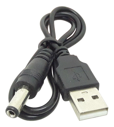 50 Xcabos De Força Usb P/ Tablet Macho X 5.5mm Dc Power 50cm