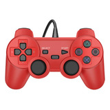 Joystick Con Cable Usb D-shock Analogo Dblue Dbc1001 Rojo