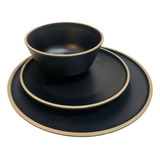 Set De Plato Chico - Plato Grande Y Bowl De Melamina Premium