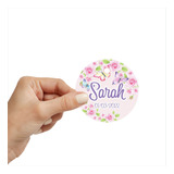 50 Tags Personalizadas  Offset Branco Tema: Borboleta 4 Cm