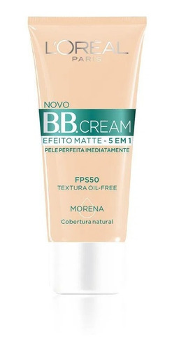 Bb Cream Efeito Matte Base Morena 5 Em 1 Fps 50 Loreal Paris