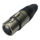 Ficha Conector Canon Xlr Macho A Cable Neutrik Nc4mx Ntk