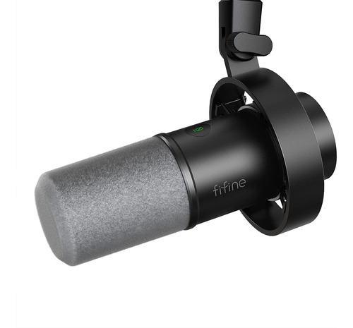 Micrófono Dinámico Fifine K688 Negro Xlr/us Unidireccional