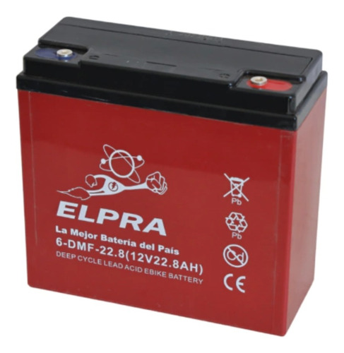 Batería Para Moto Eléctrica Elpra Vrla Gel-agm 12v 20ah