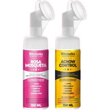 Kit Espuma Limpeza Facial Rosa Mosqueta Espuma Acnow Control