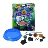 Kit Beyblade Metal 5d Brinquedo 4 Peões Led Toys