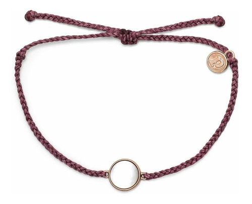 Pura Vida Pulsera De Nacar De Oro Rosa - Dije Chapado, Band