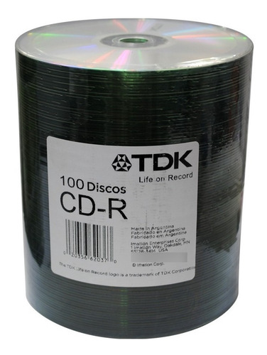 Cd Virgen Tdk Estampad,700mb 80 Minutos Bulk X100,avellaneda