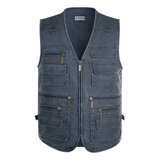 Retro Clothes Men's Jeans Vest Cotton Vest