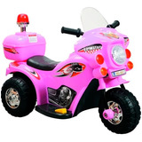 Mini Moto Motinha Infantil Elétrica Brinquedo Rosa Menina