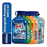 Detergente Liquido Briks 5 Litros Pack 4 Unidades 